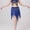 Dark Blue, variant on Women's Belly Dance Hip Scarf, Belly Dance Skirt Wrap with Sequins Rings, Belly Dancer Costume for Bellydance,Zumba Free Size