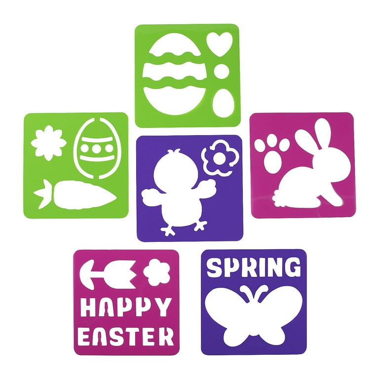 Easter Sidewalk Chalk Stencils - 6 Pieces - Walmart.com easter-sidewalk-chalk-stencils-6-pieces-walmart-com