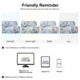 thumbnail image 7 of PiccoCasa Loveseat Sofa Slipcover Spandex Couch Cover, Medium Light Blue, 7 of 7