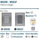 thumbnail image 2 of Tapa Ciega InoxiumSilver 1Pza Placa Ciega Plateado Acero Inoxidable/PC., 2 of 4