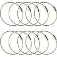 thumbnail image 1 of GFDYREE Stainless Steel Wire Keychains 1.5mm 6.3 Inches Aircraft Cable Key Ring Loops for Hanging Luggage Tags or ID Tags (25 Pack), 1 of 7