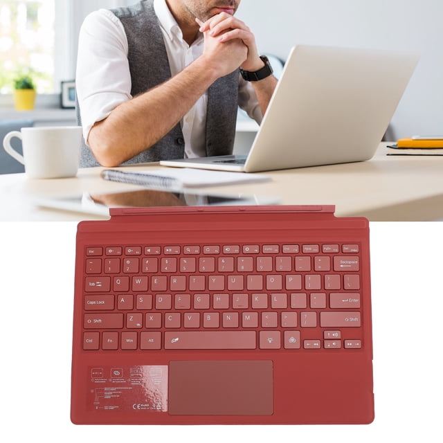 Portable Keyboard for Pro 3 4 5 6 7, Ultra Slim Portable Magnetic Keyboard, Colorful Backlight Keyboard with Touchpad for Home Office