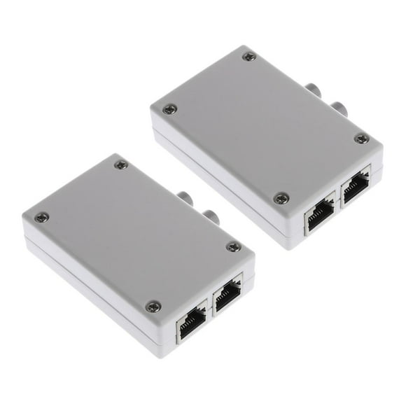 Pcs Hub Caja Rj45-m Puertos Divisor Complimentos Fácil Instalación Conveniente Duradero