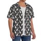 thumbnail image 2 of Fotbe Bowling Pins Camisa Estampada de Manga Corta para Hombre, Casual de Verano, Estilo Playero, Sin Arrugas-Medium, 2 of 5