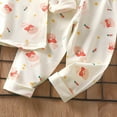 thumbnail image 4 of Gibobby Girls Boys Toddler Soft Pajamas Toddler Cartoon Prints Long Sleeve Kid Sleepwear Sets,Light Pink,10-11 Years, 4 of 6