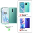 thumbnail image 2 of Cadorabo Étui pour OnePlus 8 Couverture Portefeuille Protection d'Écran Cuir PU Flip Magnétique Vue Intelligente Étui, 2 of 7