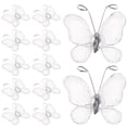 thumbnail image 2 of EeaseCA 50 Pcs Fil de Maille Transparent Pailleté (Blanc), 2 of 7
