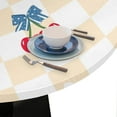 thumbnail image 6 of muroi Plant Cherry Style Round Elastic Tablecloth Outdoor Table Cloth Fitted Tables Cover for Picnic Patio Dining Party Indoor 36" - 42", 6 of 6