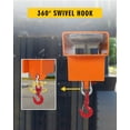 thumbnail image 5 of Forklift Lifting Hook, 2200lbs Capacity Forklift Lifting Hoist, Single Mobile Forklift Crane with Swivel Hook and Large T-Screw, 5 of 7