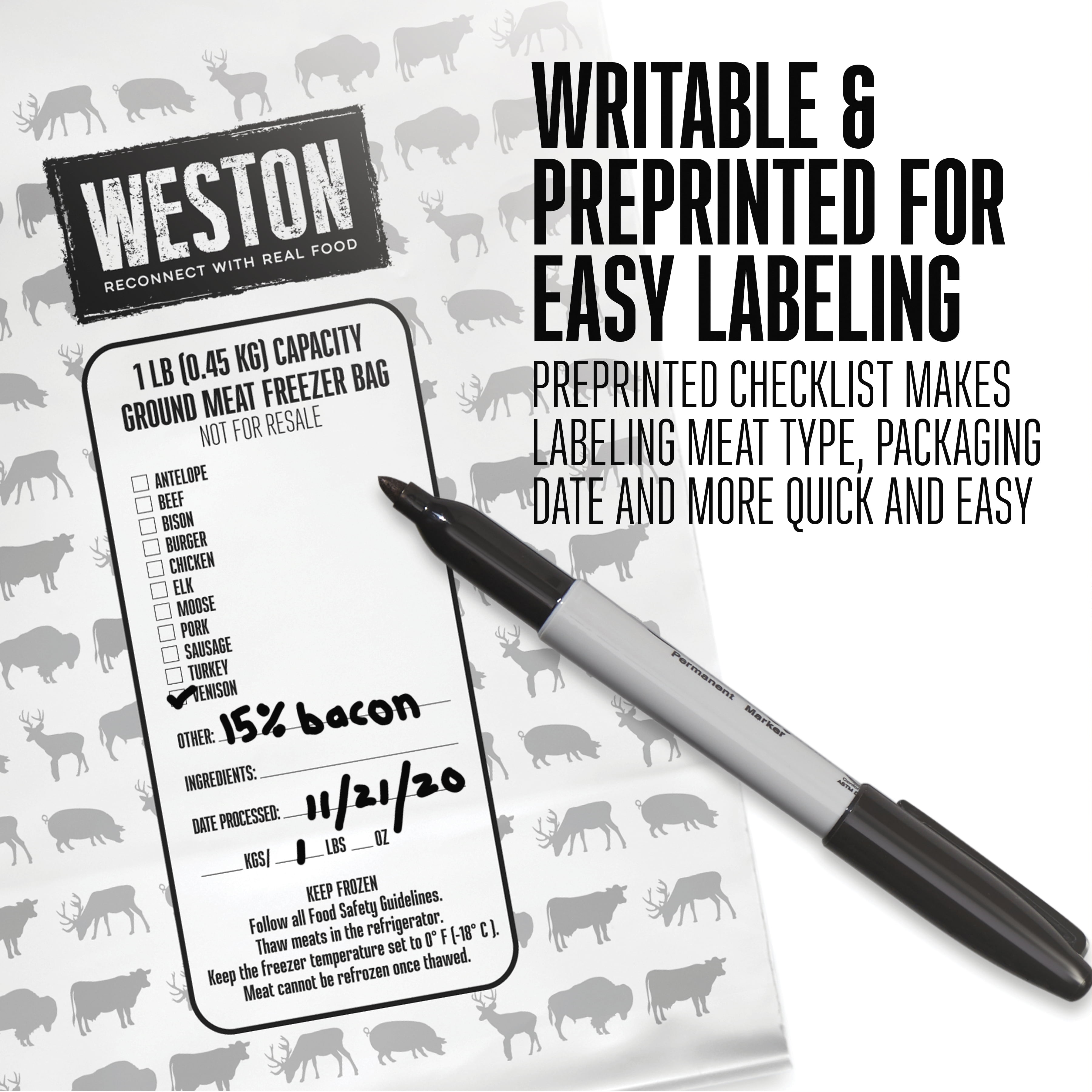 Weston Meat Freezer Bags - Simmons Sporting Goods