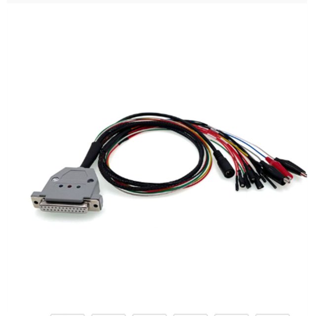 3 LED Lights Trunk Bench Cable DB25 ECU Bench Pinout Cable for SM2 PRO J2534 VCI Read and Write ECU BATT VCC KLINE CAN-L