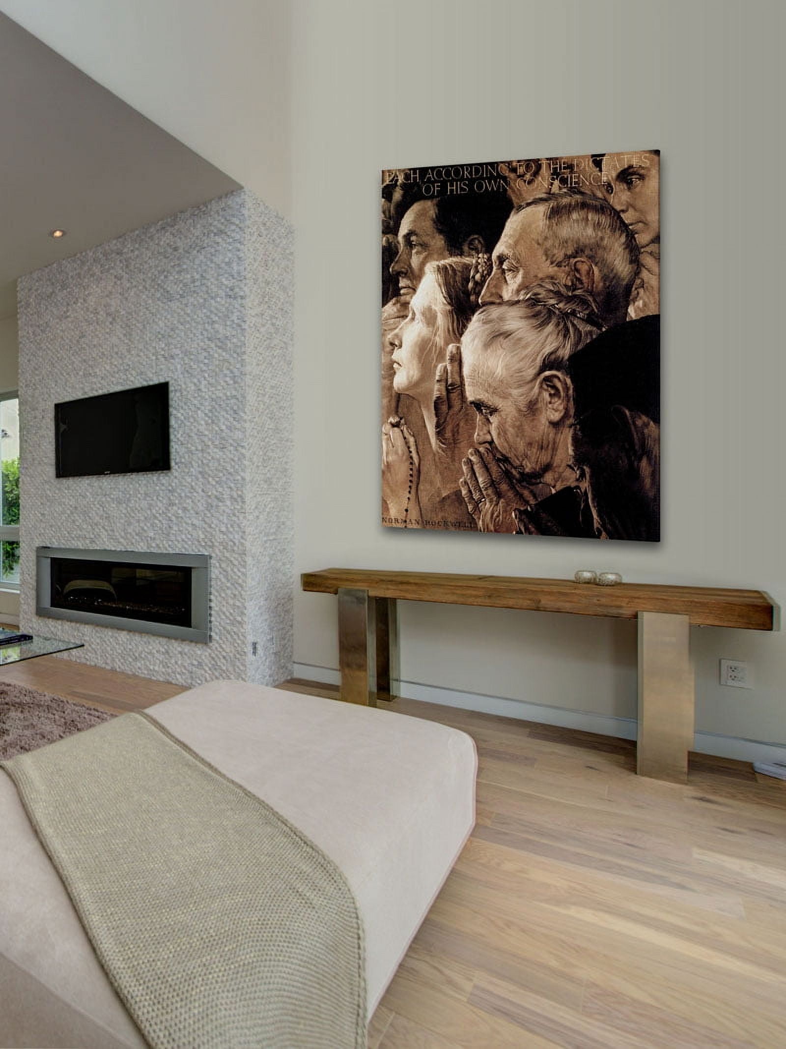 Marmont Hill "Freedom of Worship" by Norman Rockwell Painting Print on Canvas