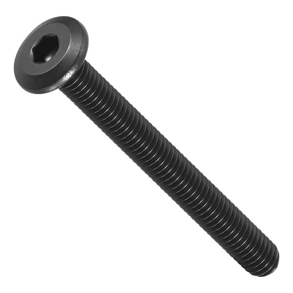 Flat Head Hex Socket Cap Screws Bolts(M6-1x55) 10Pcs, 304 Stainless Steel Hex Socket Furniture Bolts Countersunk Screws - for Furniture Woodworking Project, Black
