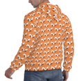 thumbnail image 6 of Wukai Sleepy Foxes Print Men Hoodies Fleece Sweatshirts Long Sleeve Sweaters Pullover Fall Outfits Winter Clothes-4X-Large, 6 of 7
