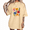 apricot-1, variant on Women's Abstract Brush Stroke Colorful Daisy Bouquet Floral Art Graphic Short Sleeve T-shirt Relaxed Fit