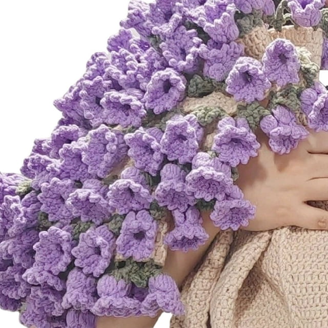 Maytalsory Stunning DIY Own Flower Blankets Hand Woven And Bouquets Anti Shrinkage And Anti
