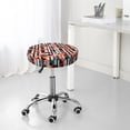 thumbnail image 7 of Lsque Cool Flamingo Round Bar chair cushion covers Velvet Fabric Premium Comfort Protects from Scratches and Stains for 14-17 Inch Chair- 12 inch, 7 of 7