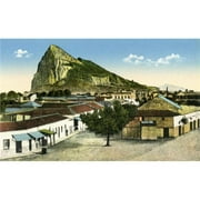 Design Pics DPI1957910LARGE Rock of Gibraltar Seen From La Linea De La Concepcion Cadiz Province Spain. After A Photograph From Circa 1900 Poster Print, 36 x 22 - Large
