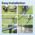 thumbnail image 6 of SPECSTAR 2-Pack Hand Rails for Outdoor Steps, 5-6 Steps Galvanized Steel Railing, for Porch, Deck, or Indoor Stairs, 6 of 8