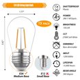 thumbnail image 2 of Bombillas de repuesto WinSaled S14, 2 W, luz LED para exteriores, paquete de 15, 2 of 7