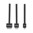 thumbnail image 2 of Filfeel Leather Punch,Leather Perforated Tool,3Pcs Leather Perforated Tool Black Tooth Durable Quick Easy DIY Leather Craft Tool Kits, 2 of 8