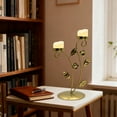 thumbnail image 6 of Luxurious Flower Branch Iron Candlestick Vintage Home Decoration for Holiday Birthday Party Table Centerpiece with Openwork Design Romantic Ambient Metal Ornament, 6 of 6