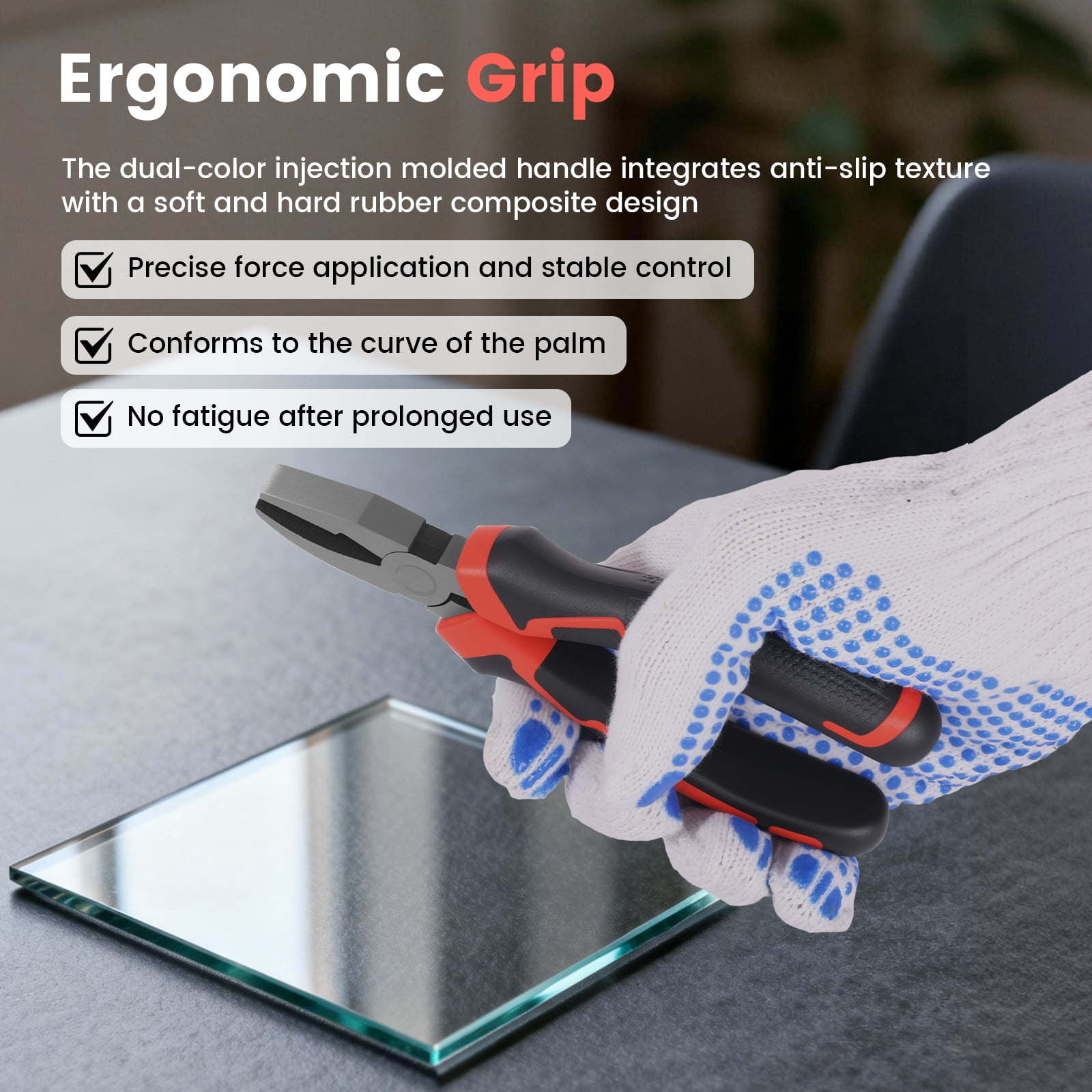 TMWEFUSC 12Pcs Glass Cutter Set Professional Glass Breaker and Running Pliers Set with 3 Cutting Heads Drip Tube for Mosaic Tiles Mirror