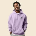 thumbnail image 4 of Dalix Yin Yang Embroidered Fleece Zip Hoodie Cold Fall Winter Mens in Orchid XL X-Large, 4 of 5