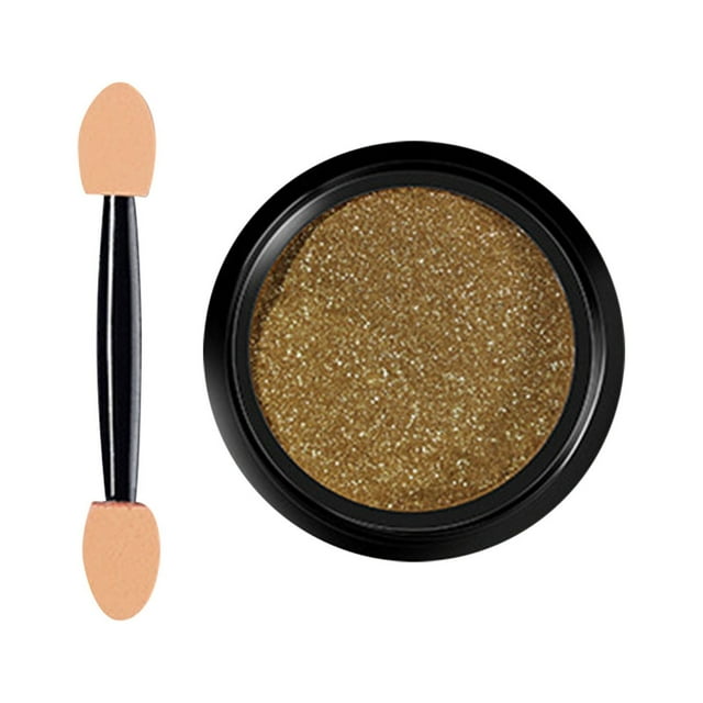 Fiudx Polvo para Uñas Cromado, Efecto Espejo, Pigmento Dorado Champán Maillard, Textura Suave y Fina, Fácil Aplicación con Esponja, Uñas Naturales Acrílicas En Gel, Ideal para Amantes Del Arte de Uña