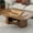47" Coffee Table (WALNUT), variant on LHSHID Large Round Record Player Stand with Charging Station USB Ports,Record Storage Cabinet,Mid Century Modern Turntable Stand for Bedroom Living Room(WALNUT)