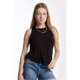 thumbnail image 1 of Blusa básica sin manga /Juvenil, 0077 (Negro) negro CH, 1 of 2