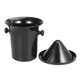 thumbnail image 2 of 4X Wine Dump Black Plastic Wine Spittoon - Standard Size with Black Funnel Champagne Bucket, 2 of 4