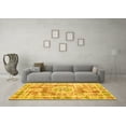 thumbnail image 3 of Ahgly Company Machine Washable Indoor Rectangle Persian Yellow Traditional Area Rugs, 5' x 7', 3 of 4
