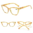 thumbnail image 4 of 4 Pairs of Yellow Floral Cat Eye Reading Glasses 3.00 Ladies Spring Hinge Readers +3.00 for Women HD, 4 of 5