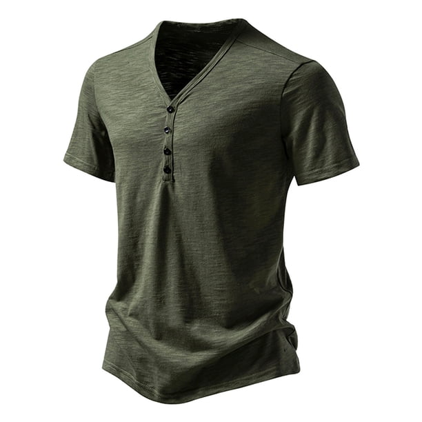pstuiky camisetas de hombre, Camiseta de manga corta con cuello redondo y estampado liso para hombre camisetas de hombre m