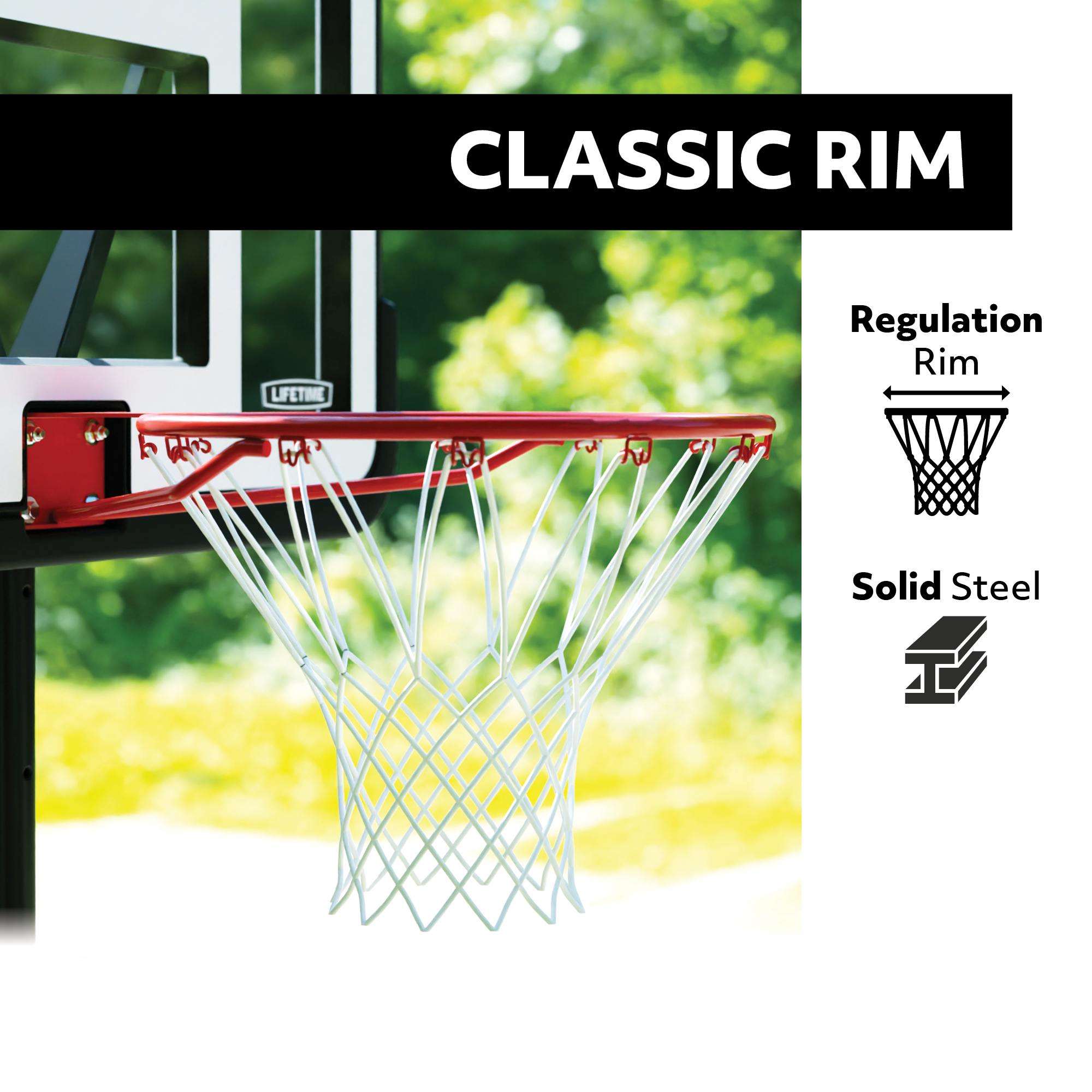 Lifetime Adjustable Portable Basketball Hoop, 44 inch HDPE Plastic Impact® (90759) - image 5 of 17