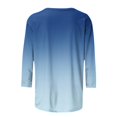 thumbnail image 4 of Birdeem T-Shirt Ample Imprimé pour Femmes, Blouse à Manches 3/4, Col Rond, Hauts Décontractés, 4 of 12