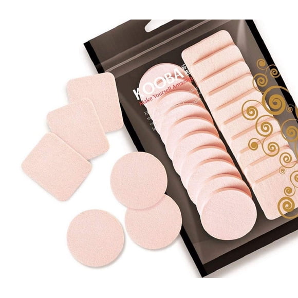Esponjas de maquillaje en polvo Kooba sin látex, 20 unidades
