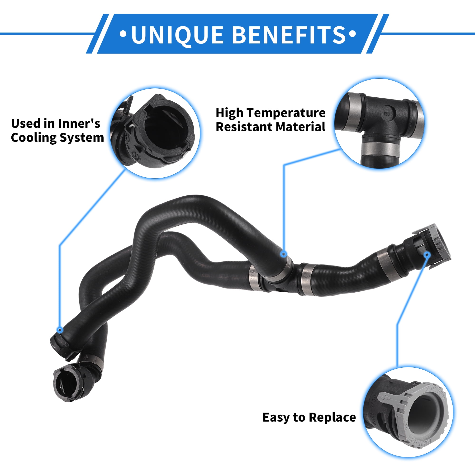 Unique Bargains HVAC Heater Hose for for Ford Escape 2013-2019 for Lincoln MKC 2017-2019