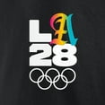 thumbnail image 4 of Men's Black LA 2028 Summer Olympics Gradient T-Shirt, 4 of 4