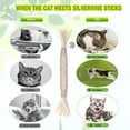 thumbnail image 5 of 5Pcs/set Cat Toys Cat Chew Toy Cat Kick Silver Cat Teeth Cleaning Stick Cute Kitten Indoor Teething Interactivecat Dental Care, 5 of 8