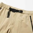 thumbnail image 5 of Men's Hiking Cargo Shorts Lightweight Solid-Color Loose Casual Shorts with Zipper Pocket Outdoor Tactical Camping Shorts, 5 of 6