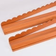 thumbnail image 4 of Lttoisl Orange Wooden Mahjong Game Racks with Pushers - 17-Inch Solid Wood Mahjong Tile Holder Stand - Set of 4 for American Mahjong, 4 of 8