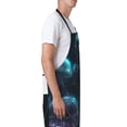 thumbnail image 3 of Picia Ice blue light spot jellyfish Waterproof Apron for Unisex Adult - Adjustable Bib Apron with Pockets, Ideal for Cooking, Gardening, Painting, and Household Chores, 3 of 9