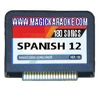 Microphone Karaoke Magic Magic Sing Nuevo Spanish 12 Karaoke Mic Song Chips 180 Songs - Add 180 More Songs To Your Magic Karaoke ()