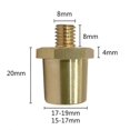 thumbnail image 1 of 1 Pair Car Battery Terminal Clamps Clips Negative Positive Round Column Battery Repair Modification Accessories, 1 of 5