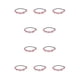thumbnail image 1 of Jumpingount Diadema de flores 70s trajes para mujer disfraz Hippie elástico 5 pétalos bohemio guirnalda regalos Halloween boda suministros rosa rosado 10piezas Jumpingount CBP351412, 1 of 6