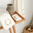 thumbnail image 3 of Golden Petals Embroidery Hand Towel, 3 of 3