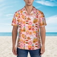 thumbnail image 2 of Fotbe Funny Food Camisa Hawaiana para Hombre Unisex – Camisa Casual de Verano con Botones de Manga Corta de Algodón y Lino,Large, 2 of 7