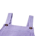 thumbnail image 4 of Wide Leg Overalls for Women Sleeveless Jumpsuits Suspender Overalls with Pockets, 4 of 5